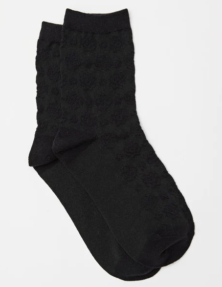 Sock Black Texture
