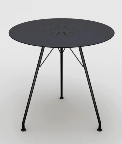 Outdoor Table Black Aluminium