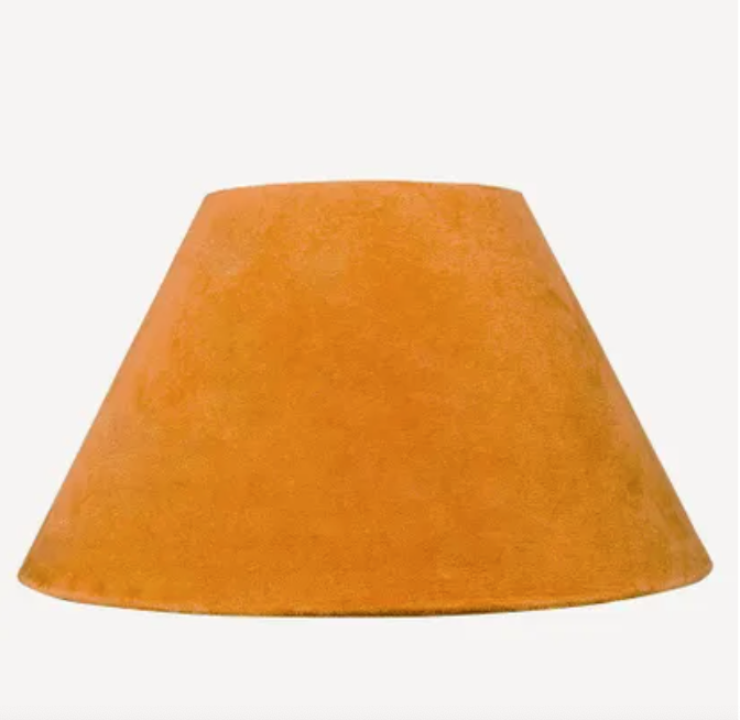 Velvet Coolie Shade - Mustard