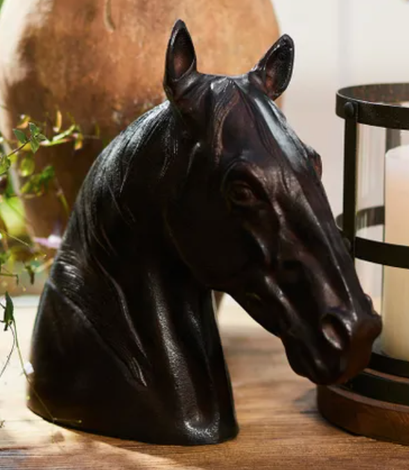 Horse Head Decor Bronze Finish