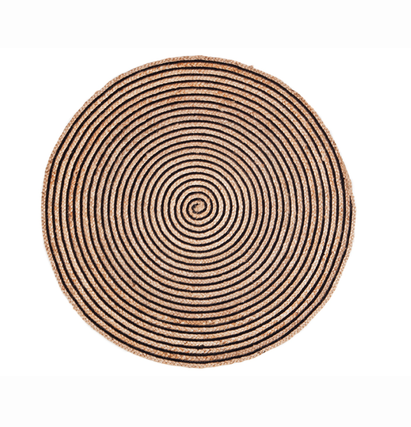 Round Jute Orchid Rug