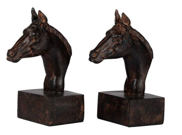 Sculptural Horse Bookends