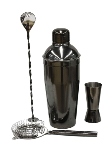 Stainless Steel Cocktail Set Black