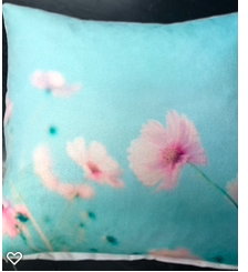 Limon Cushion - Mint Green & Pink Accent