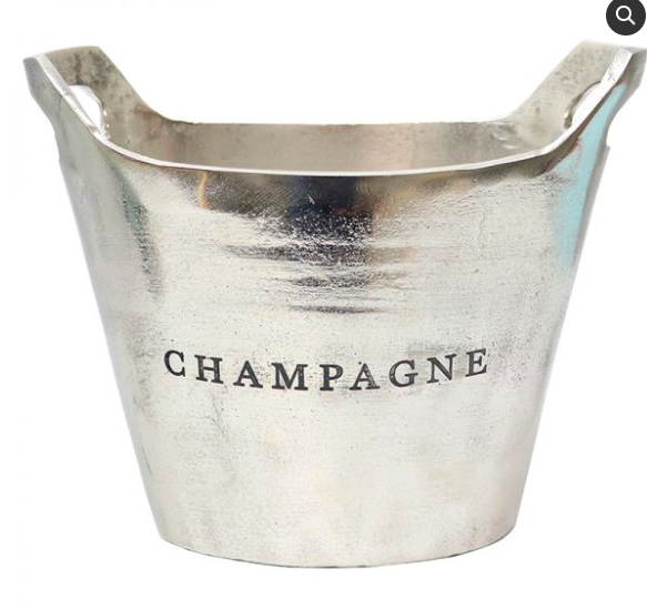 Aluminium Silver Oval Champagne Bucket