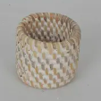 Lombok Napkin Ring White