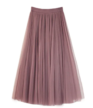 Tulle Skirt Brown