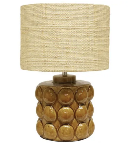 Syros Ceremic Lamp Amber