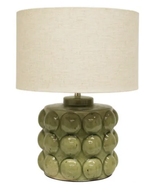 Syros Ceremic Lamp Green