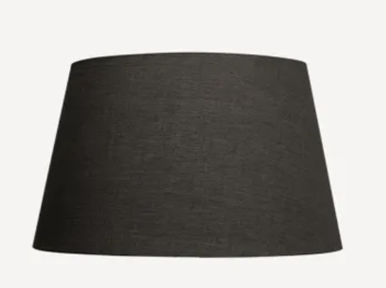 Tapered drum shade black 40cm
