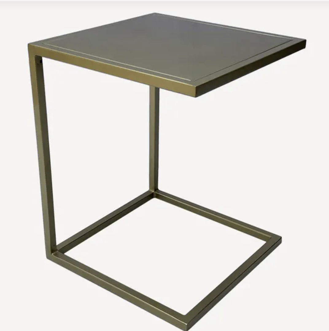 Square Couch Side Table Gold