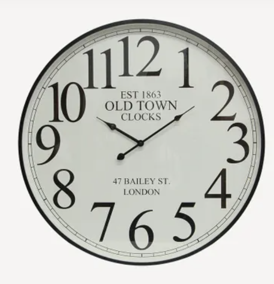 Noir Numeral Wall Clock