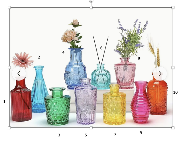 Glass Coloured Vase