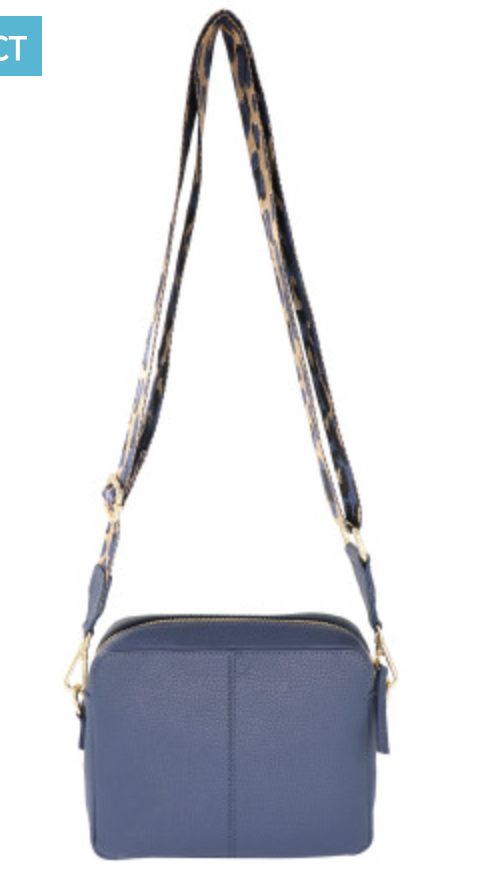 Crossbody Leather Navy Bag