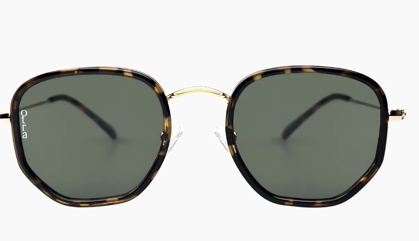 Tate Tort/Green Sunglasses