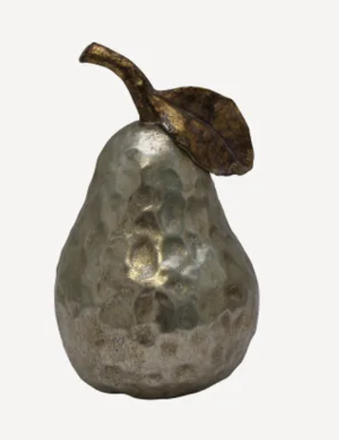 Silver Pear Ornamemt Small