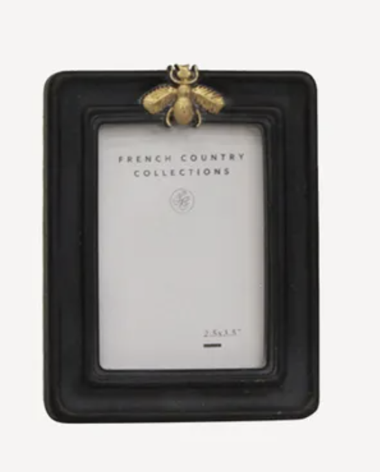 Bee Black Photo Frame 1.5 x 3.5"