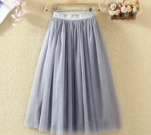 Tulle Skirt Grey middy