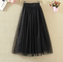 Tulle Skirt Black middy