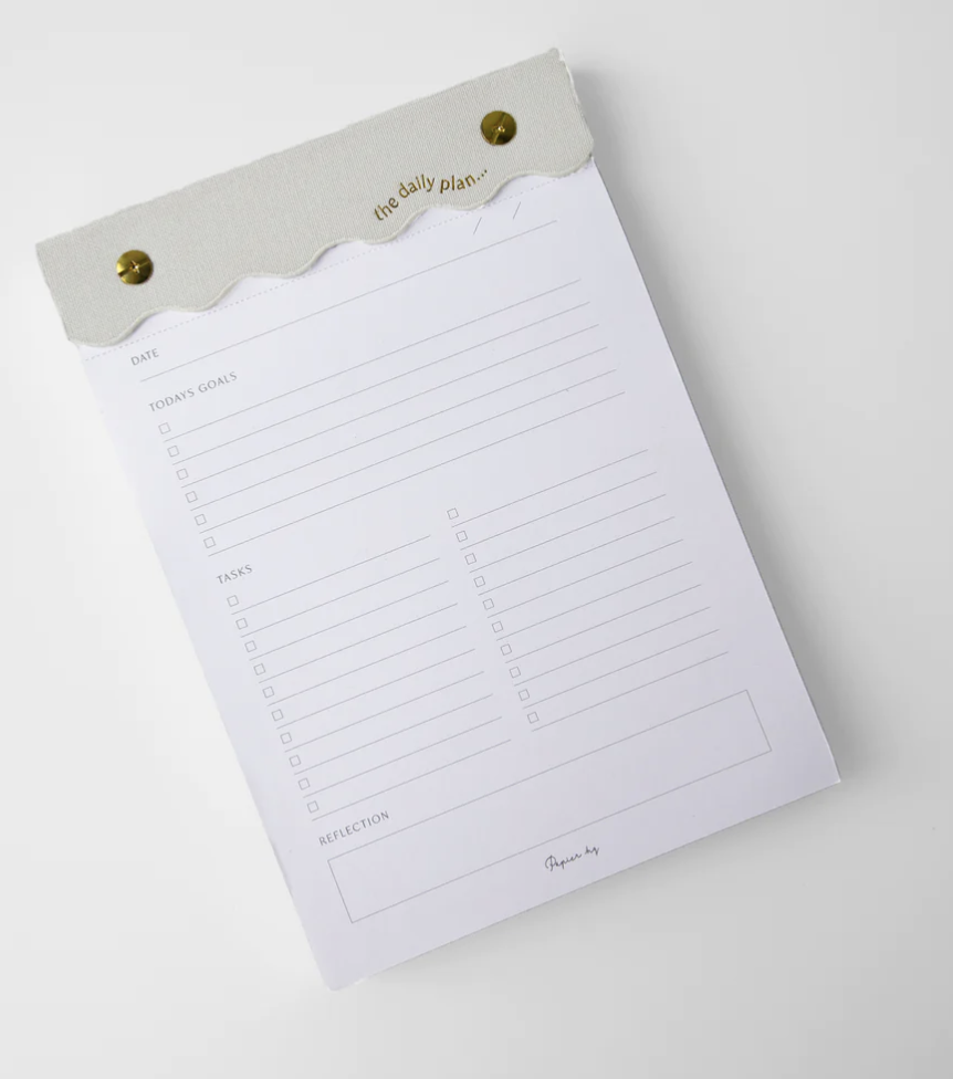 Curved Notes pad White