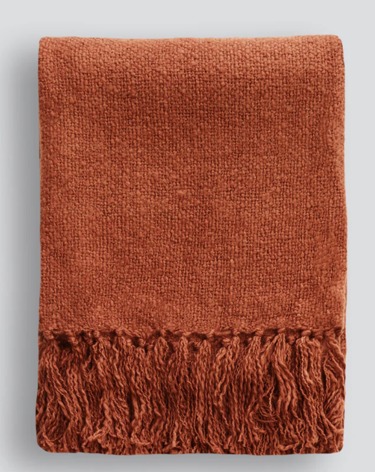 Serenade Throw - Burnt Orange