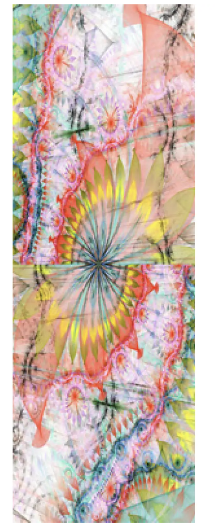 Abstract Modal Silk Scarf