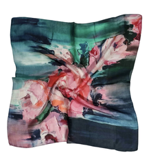 Floral Silk Square Scarf