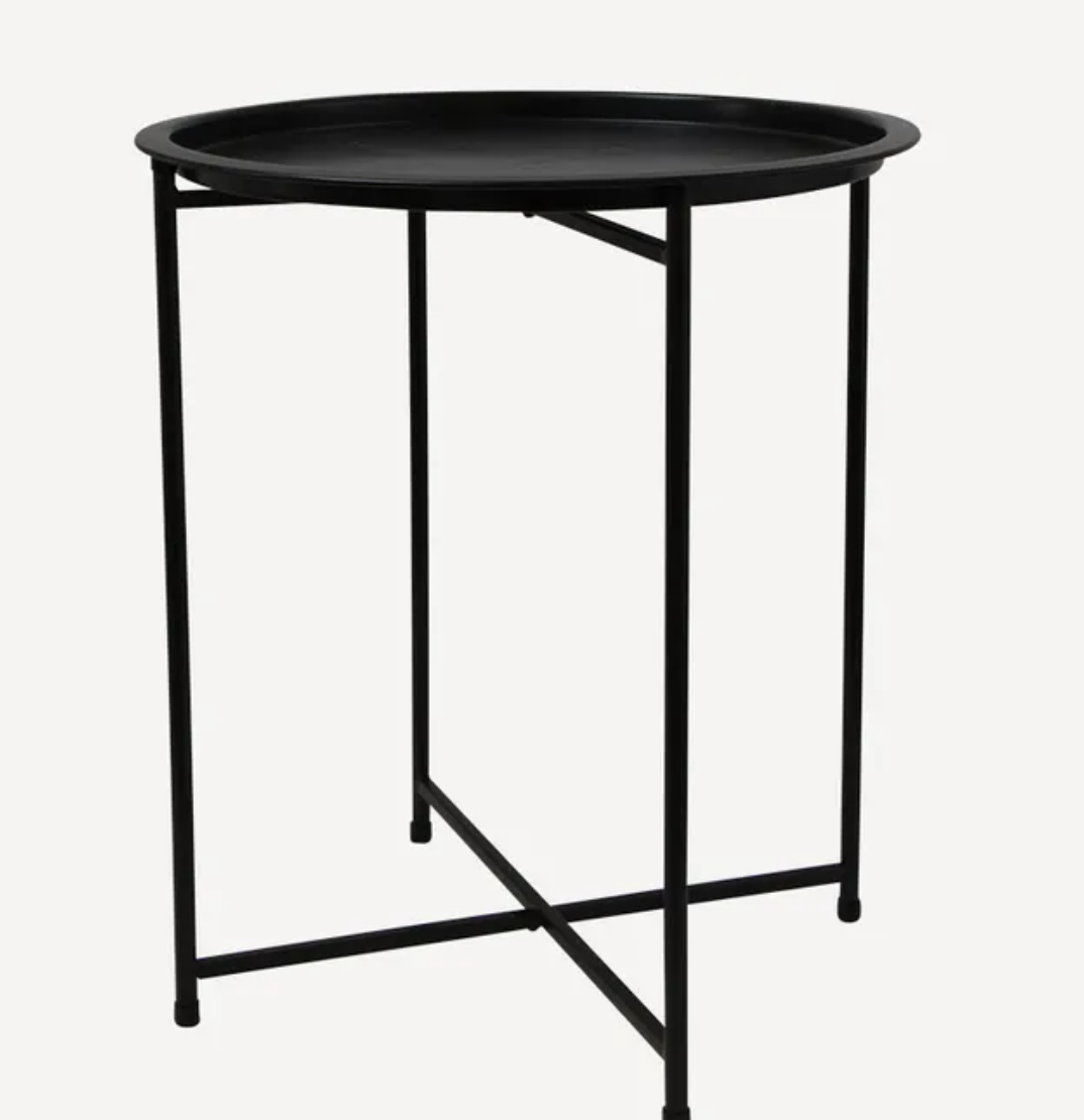 Round Tray Table on Folding legs