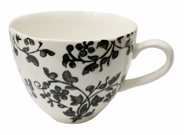 Florentine Noir Handpainted Cup