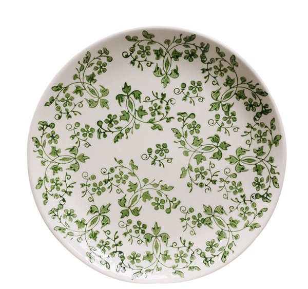 Florentine Verde Handpainted Plate