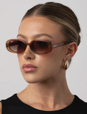 Gina Transparent Coffee Sunglasses