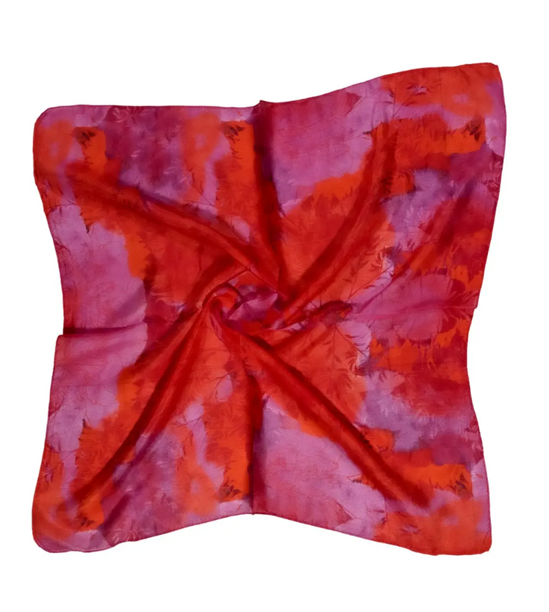 Abstract Pure Silk Square Scarf