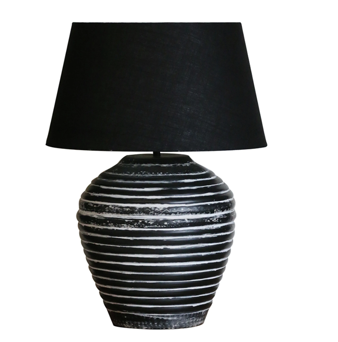 Haveli Lamp Black/White Finish