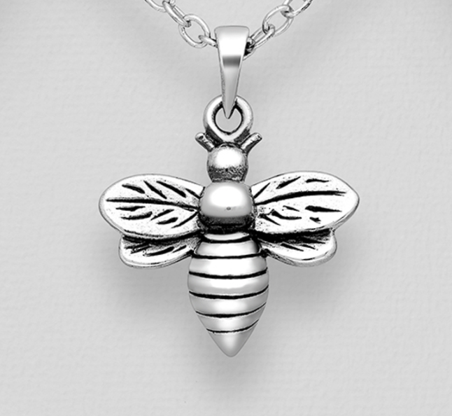 Sterling Silver Bee Necklace