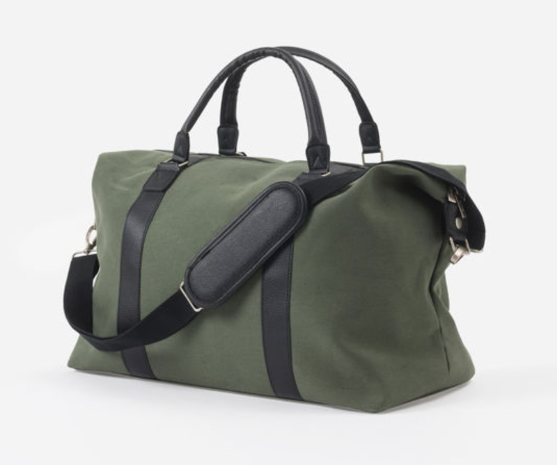 Canvas Weekender bag Olive