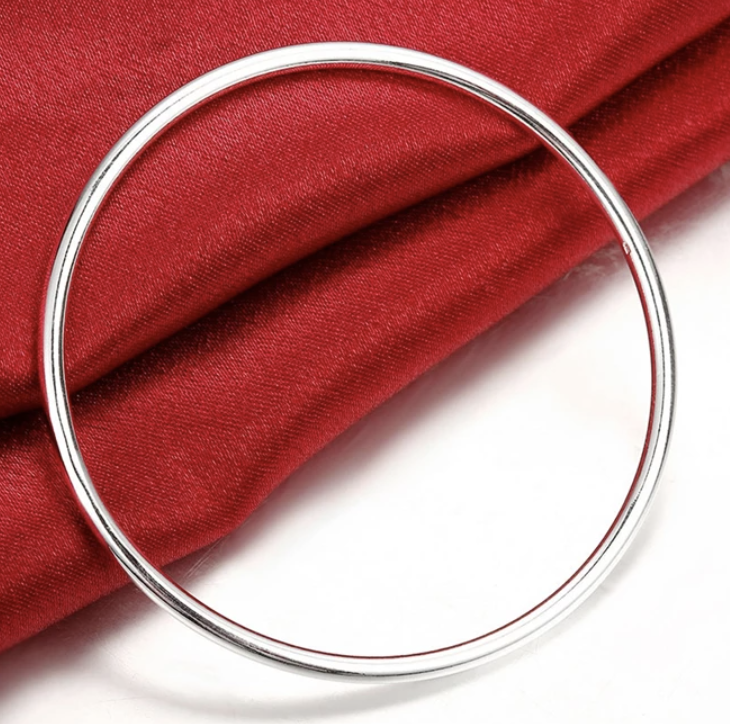 925 Silver Thin Bangle