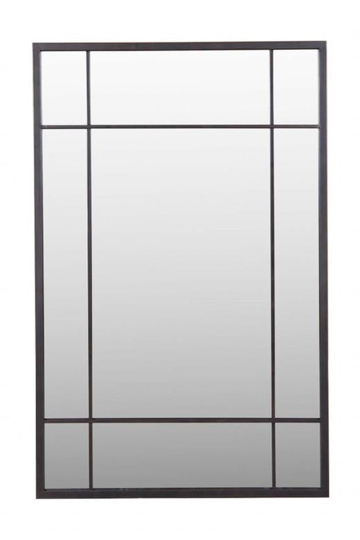 Iron Grid Mirror Black