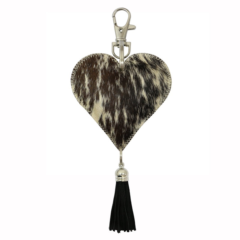 Heart Keychain Black Jersey