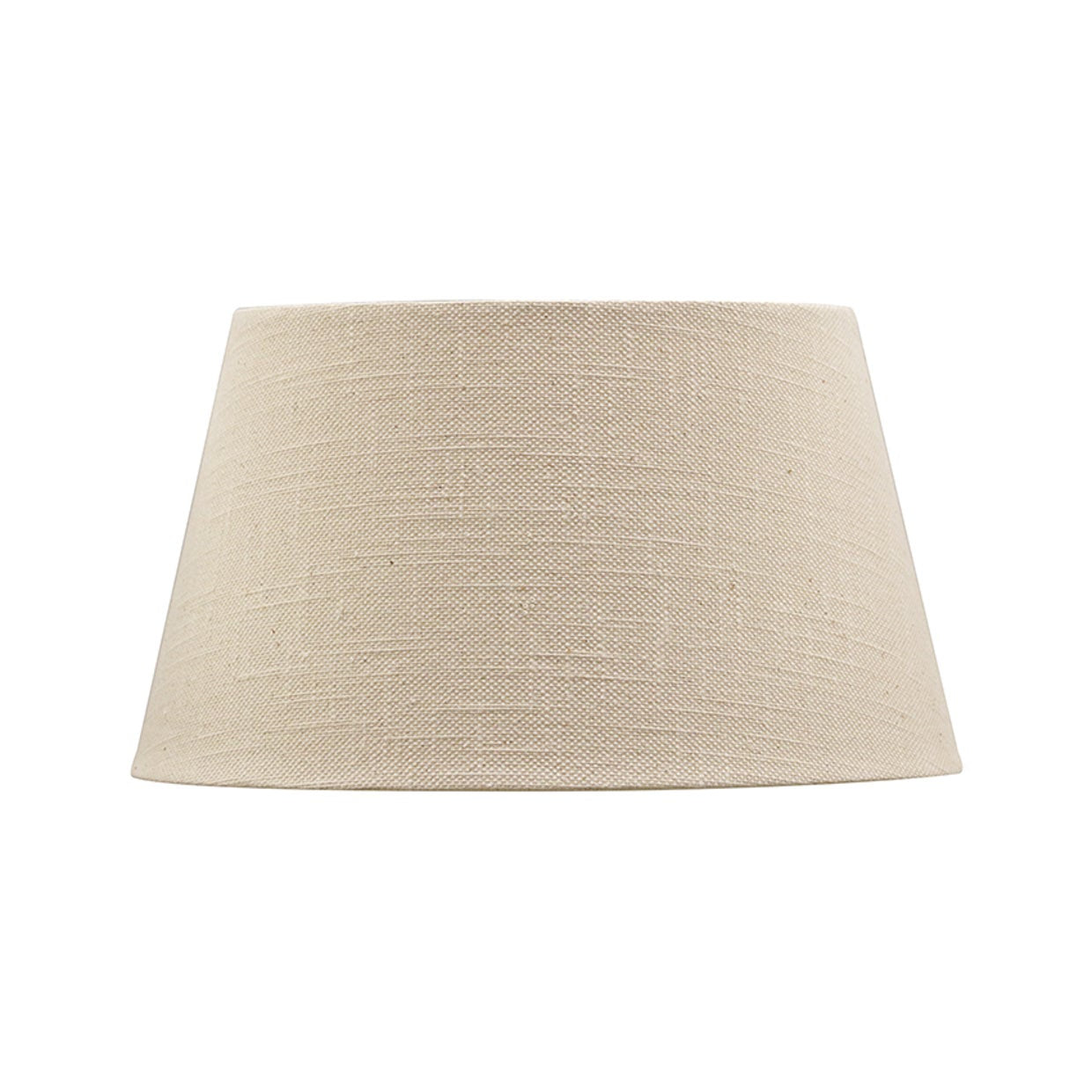 Linen Drum Lampshade - Beige - 41cm