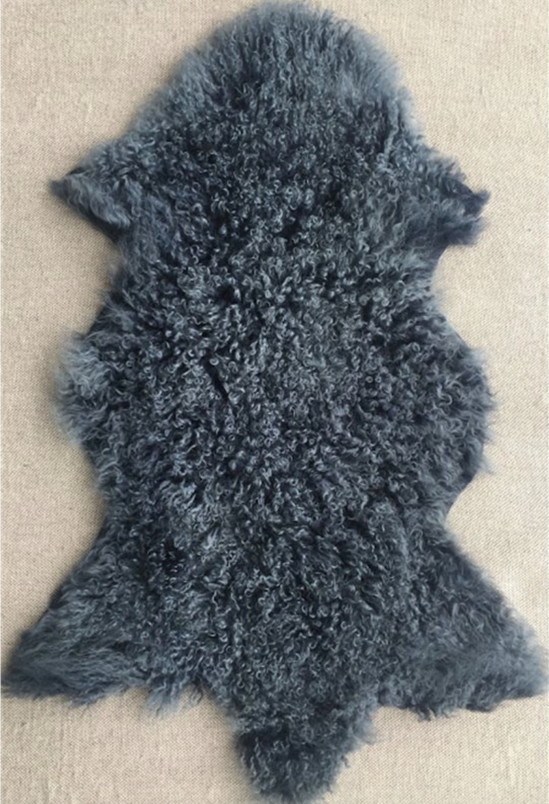 Tibetan Double Lamb hide blue