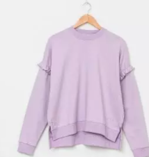 Lexi Ruffle Sweater Lilac 16