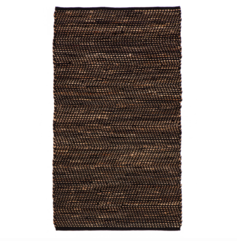 Ibis Black Jute Rug/120x180