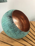 Blue Copper Round Pendant