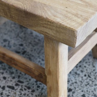 Parq Elm Footstool - Natural