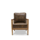 Reid Leather Armchair - Brown