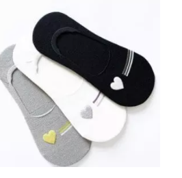 Socks s/3 Hearts Stripe no show