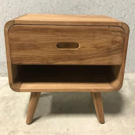 Teak Scandi Side Table