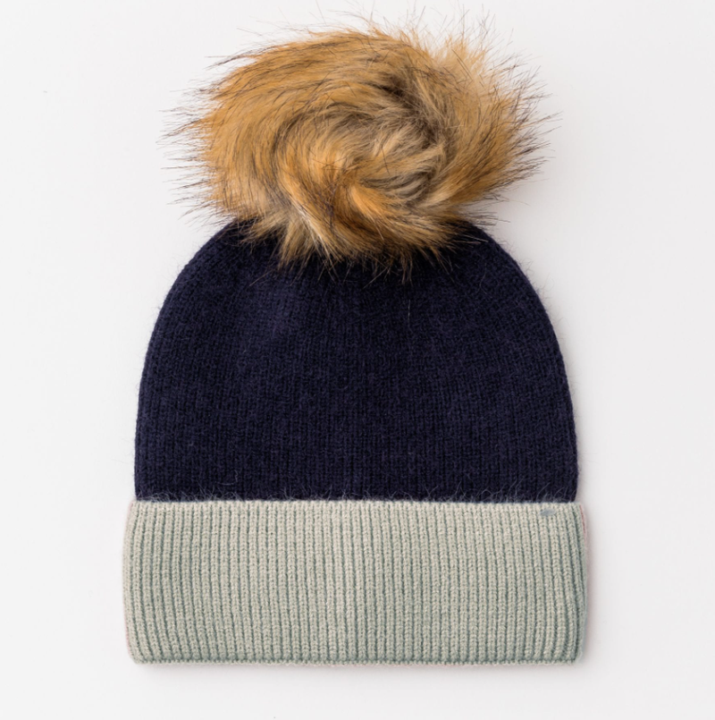 Loxy Beanie Navy and Grey