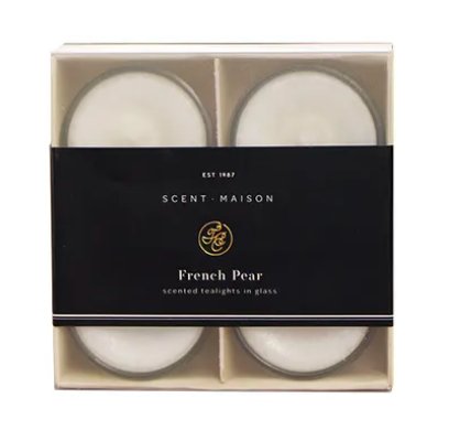 French Pear Tealights set 4