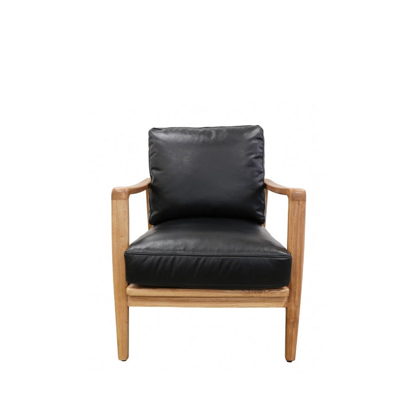 Reid Armchair Black Leather